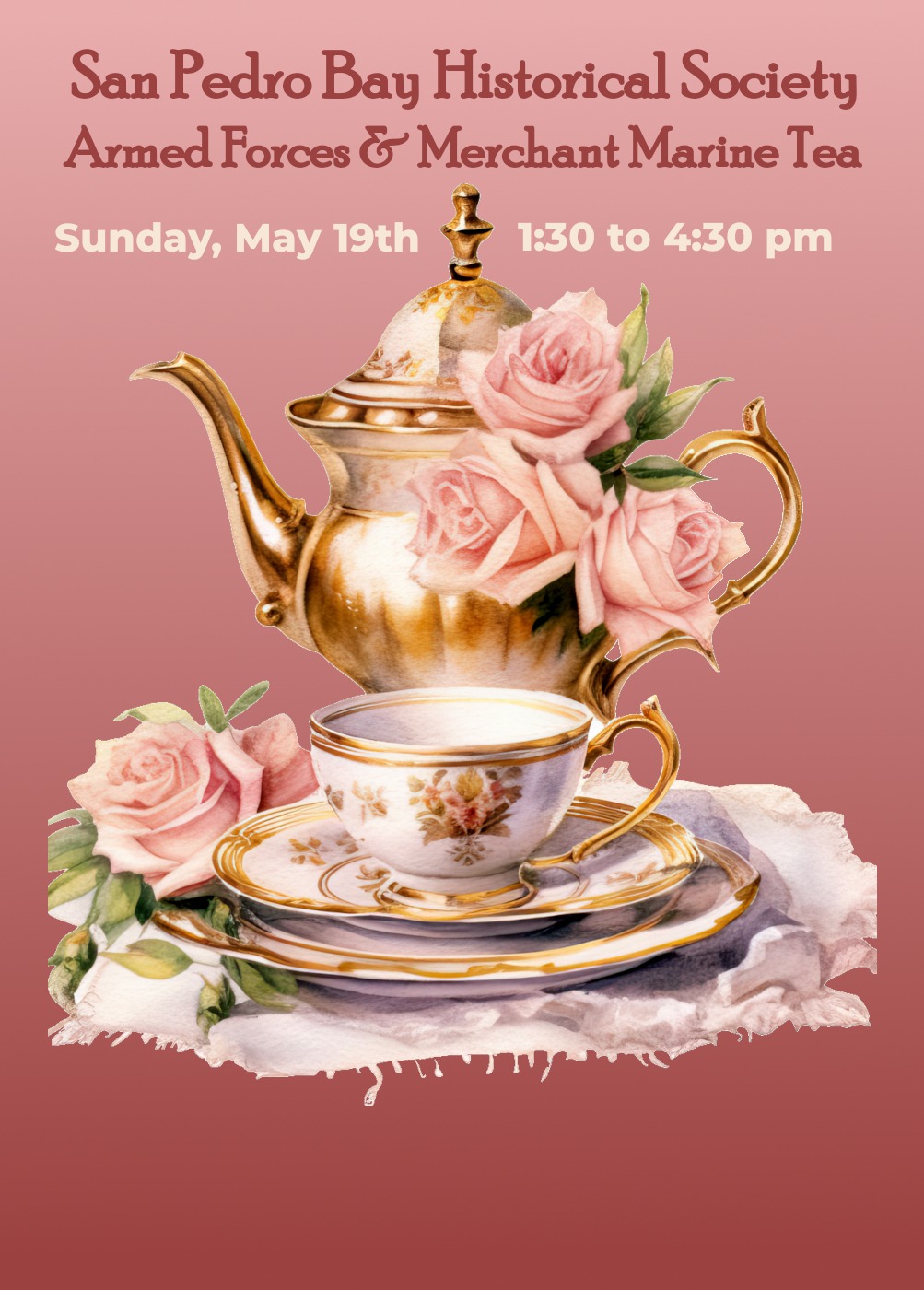 Annual Tea At Spbhs - San Pedro Bay Historical Society